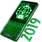 Hacker Green Keys Keyboard icône