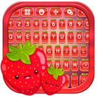Clavier mignon aux fraises icône