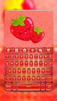 Clavier mignon aux fraises Affiche