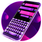 Color Púrpura Teclado icono