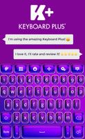 Keyboard Plus Violet Affiche