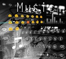 الموسيقى موضوع لوحة المفاتيح تصوير الشاشة 1