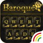 Gold Keyboard Theme - Baroque ícone