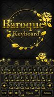 Gold Keyboard Theme - Baroque पोस्टर