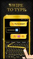 Gold Keyboard Theme - Baroque imagem de tela 3