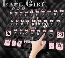 Sexy Lace girl keyboard Theme स्क्रीनशॉट 2