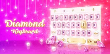 Pink Diamond Keyboard Theme - 
