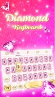 Pink Diamond Keyboard Theme -  Affiche