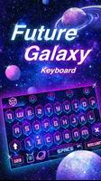 Neon Galaxy Keyboard Theme Affiche