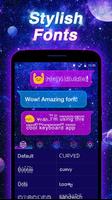Neon Galaxy Keyboard Theme ảnh chụp màn hình 2