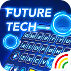 Neon Blue Keyboard - Tech icône