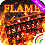 Burning Animated Keyboard Zeichen