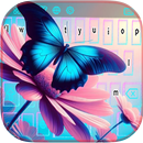Thèmes Papillon Bleu & Emoji APK