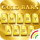 Luxury Golden Keyboard Theme f icon