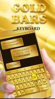 Luxury Golden Keyboard Theme f ポスター