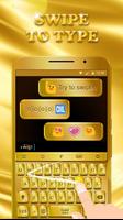 Luxury Golden Keyboard Theme f screenshot 3