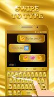 Luxury Golden Keyboard Theme f 截圖 3