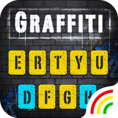 Yellow Graffiti Wall Keyboard Icon