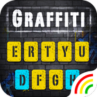 Yellow Graffiti Wall Keyboard  icône