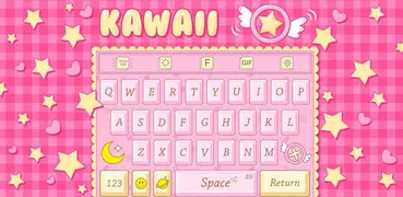 Pink Kawaii Keyboard Theme