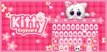 Pink Kitty Keyboard Theme