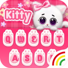 download Pink Kitty Keyboard Theme APK