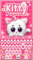 Pink Kitty Keyboard Theme poster