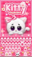 Pink Kitty Keyboard Theme-poster