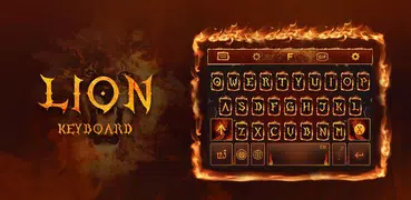 Fire Lion Keyboard Theme - Emo