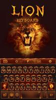 Fire Lion Keyboard Theme - Emo Poster