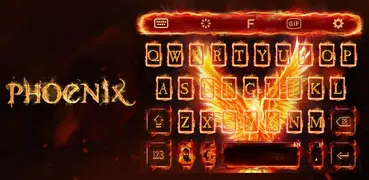 Flame Phoenix Keyboard Theme f