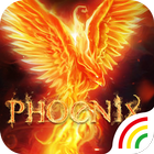 Flame Phoenix Keyboard Theme f-icoon