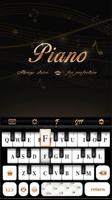 Black&White Piano Keyboard The poster