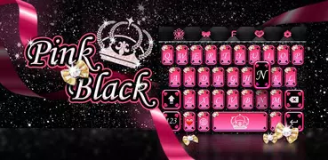 Pink Black Keyboard Theme