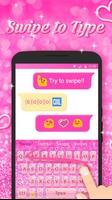 Best Keyboard Theme - Free Pink Love Emoji & Gif 截图 3