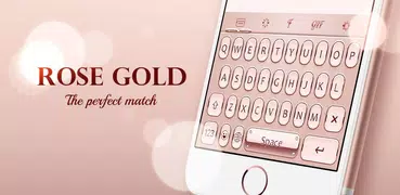 Rose Gold Keyboard Theme