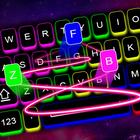 Temas de teclado LED de neón icono