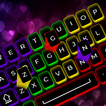 Teclado e temas de LED neon