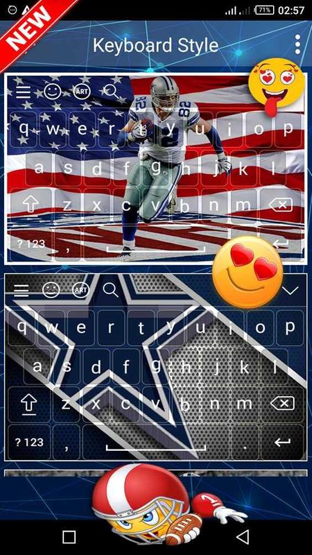 dallas cowboys keyboard theme