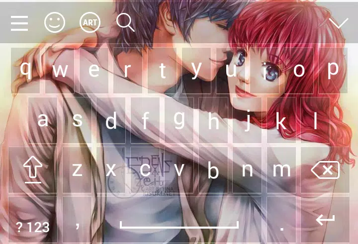 Cute Anime Couple Keyboard Theme APK for Android Download