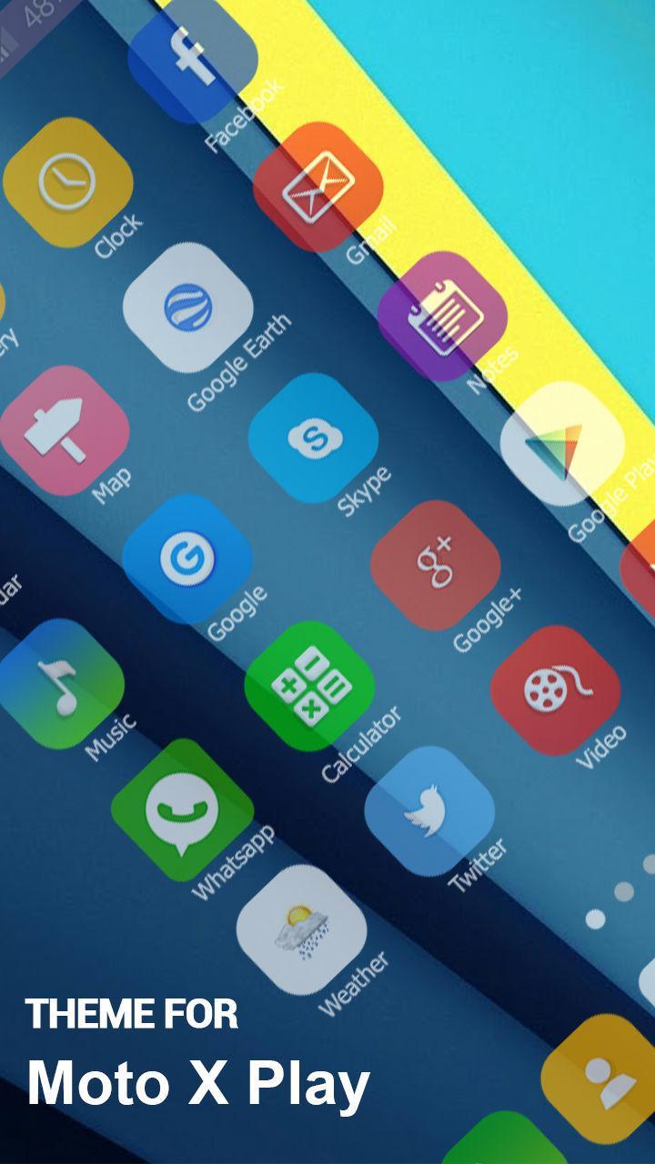 Android 用の モトローラモトxプレイのランチャーテーマ Apk をダウンロード