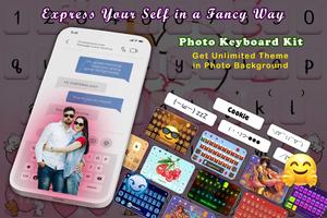 Photo Keyboard Themes & Fonts Affiche
