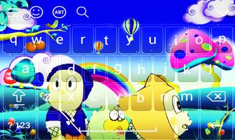 Ninja Hattori keyboard الملصق
