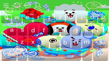 BT21 keyboard 海报