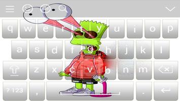 Cool Bart Art keyboard Affiche