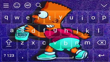 Cool Bart Art keyboard capture d'écran 3