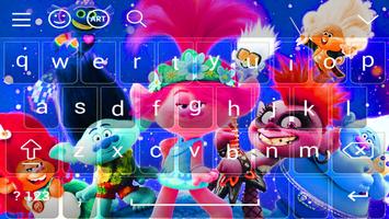 Trolls world tour keyboard Affiche