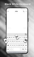 Simple Black White Keyboard,English Typing Keypad screenshot 1