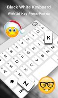 برنامه‌نما Simple Black White Keyboard,English Typing Keypad عکس از صفحه