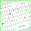 Green White Keyboard,Green Water theme keyboard APK